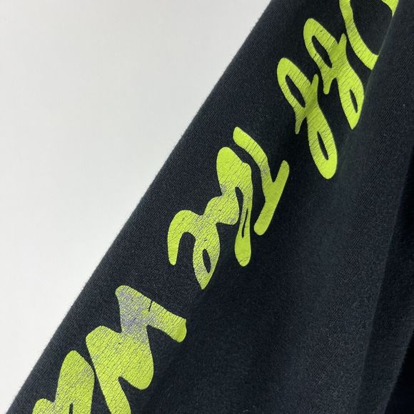 Vans T Shirt Mens Large Black Off The Wall Long Sleeve Knit Classic Fit Tee - Picture 9 of 15